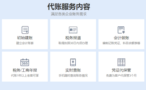 中原區代理記賬費用