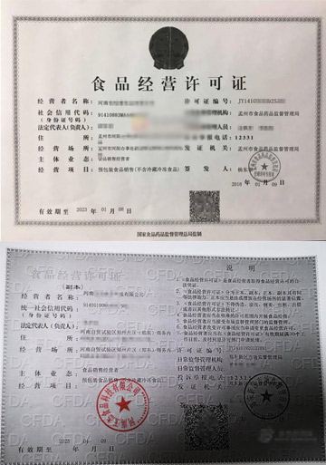 2023年鄭州食品衛生經(jīng)營(yíng)許可證辦理案例